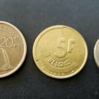 Монети..Белгия. Белгииски франк ., снимка 2 - Нумизматика и бонистика - 35773922