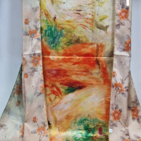 Дамски красиво рисувани шалове, снимка 3 - Шалове - 44721432
