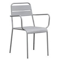 Стол трапезен градински BRIO ARM Сив, снимка 1 - Столове - 44276020