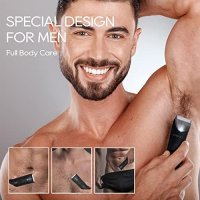 Нов Акумулаторен тример машинка за подстригване на коса брада за мъже/Led осветление, снимка 4 - Друга електроника - 41404350