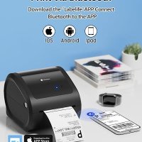 Нов Phomemo D520-BT Bluetooth Принтер за Етикети 4x6 - Термален, снимка 5 - Друга електроника - 42740534