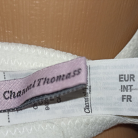 Chantal Thomass 70 С/ D-Нов  с етикет бял френски сутиен с малка забележка, снимка 6 - Бельо - 44930613