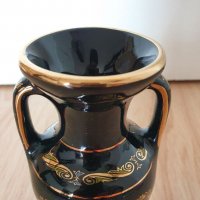 Гръцка ваза ръчна изработка, 24к злато, снимка 4 - Антикварни и старинни предмети - 35715503
