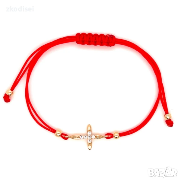 Златна регулируема гривна 1,15гр. 14кр. проба:585 модел:32146-1, снимка 1