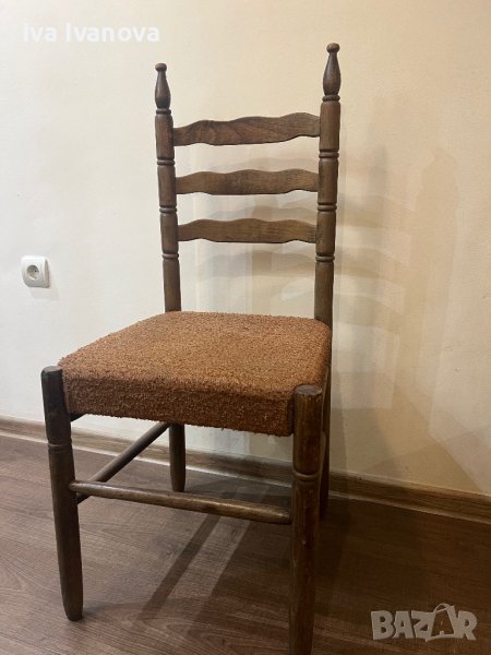 Ретро дървен стол, снимка 1