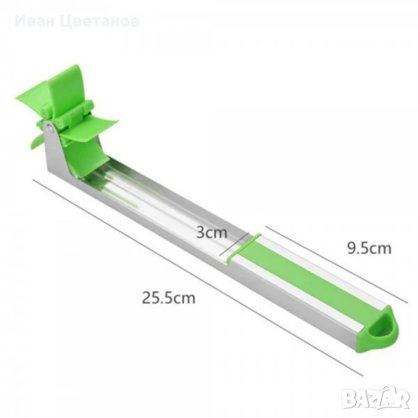 Пластмасова резачка за диня на кубчета тип мелница, снимка 1