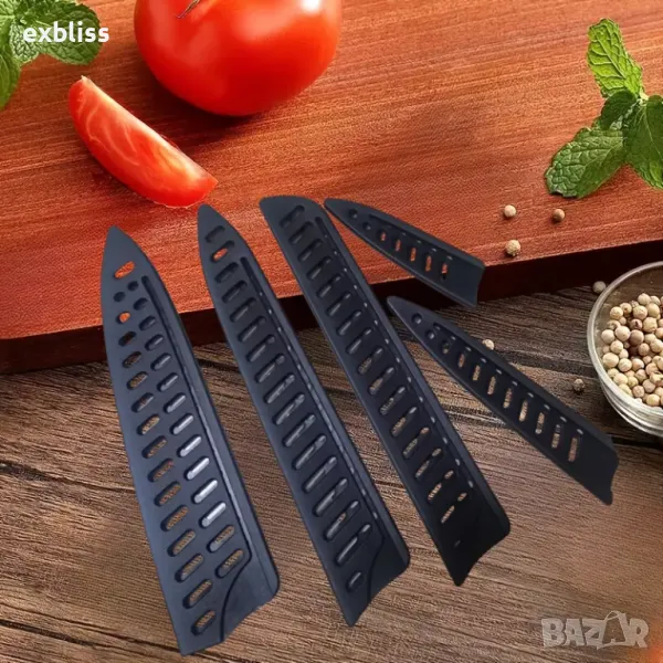 Пластмасови протектори за кухненски ножове 5бр., снимка 1