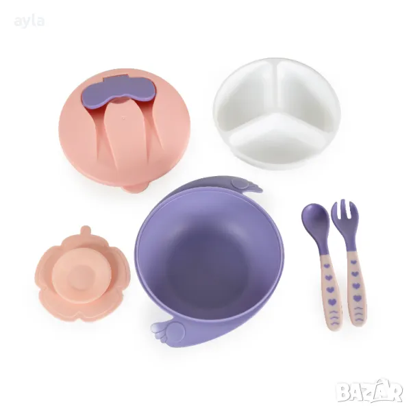 Купа с лъжица и вилица Jelly, снимка 1