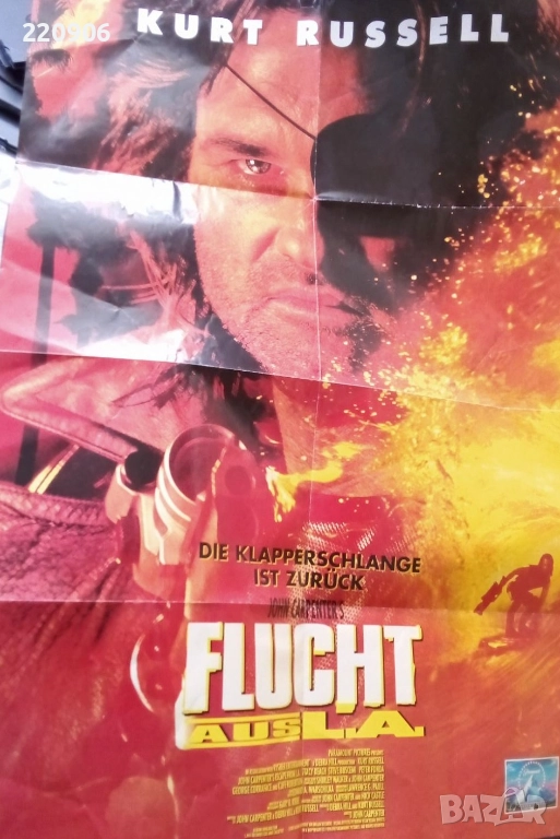 Escape from L.A. с Кърт Ръсел 1996, оригинален плакат от филма, снимка 1