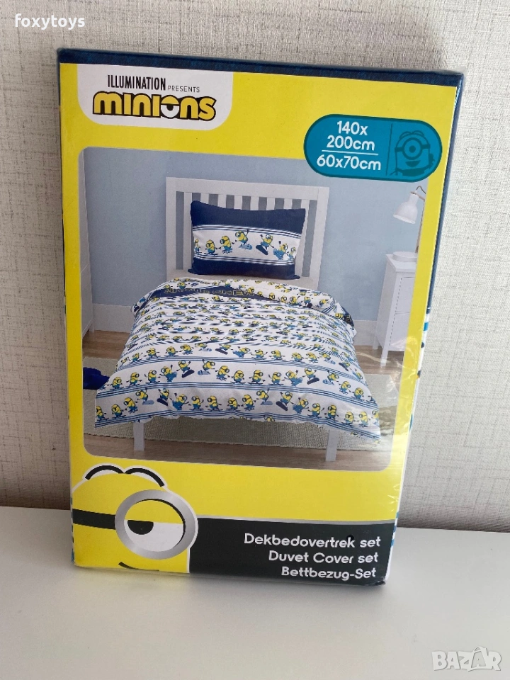 Спален комплект Minions Skate Crew 140×200см, 60х70см, снимка 1