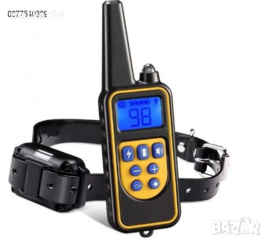 Електро.водоустойчив нашийник за дресура на кучета-включително против лай-500m, снимка 1