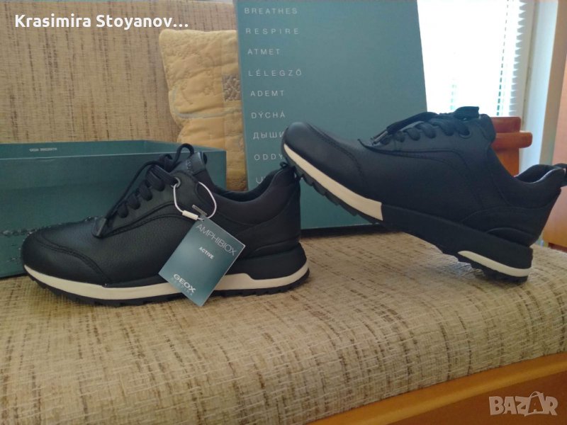 Дамски кожени спортни обувки Geox, снимка 1