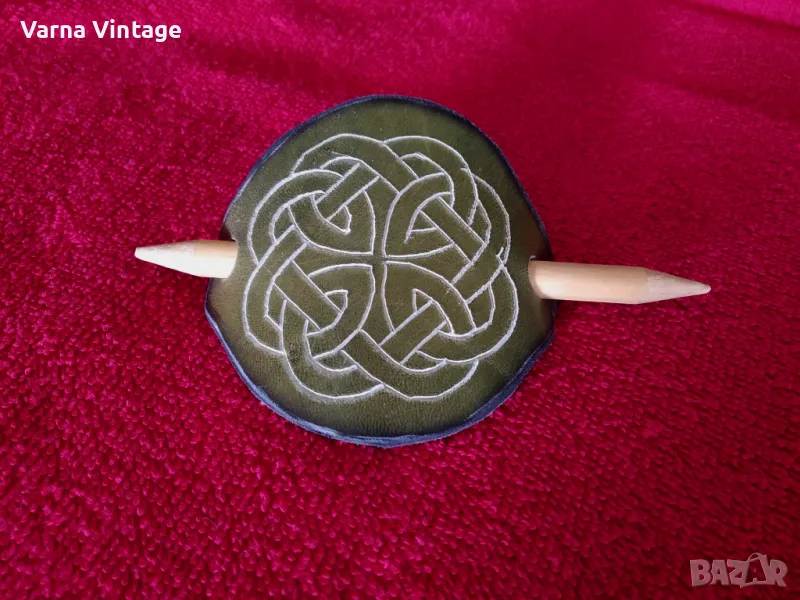 Шнола за коса естветсвена кожа. handmade., снимка 1