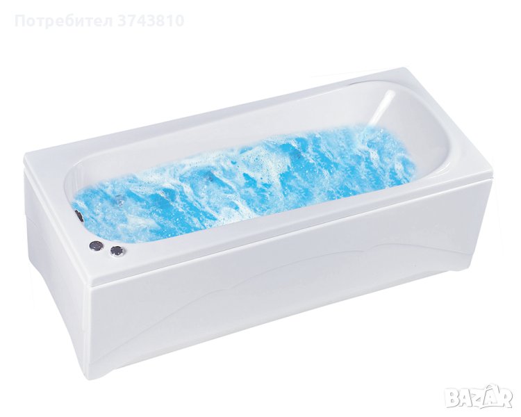 ПРАВОЪГЪЛНА ВАНА+КРАКА+ПРЕДЕН И СТРАНИЧЕН ПАНЕЛ L30281-180X120 CM., снимка 1