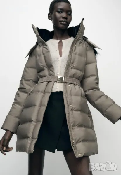 Ветроустойчиво и водоустойчиво яке с гъши пух ZARA, снимка 1