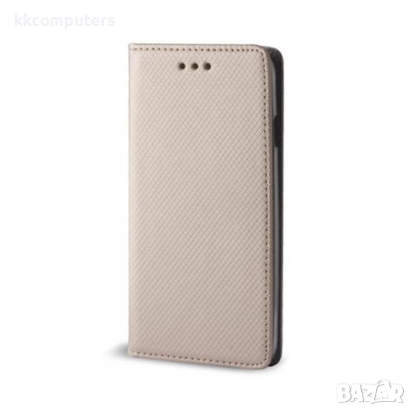 Калъф тефтер MAGNET / Златен / за Xiaomi Redmi 15C Баркод : 3133267, снимка 1
