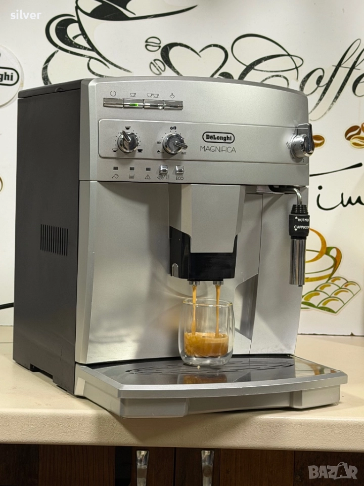 Кафемашина кафе автомат delonghi magnifica с гаранция, снимка 1