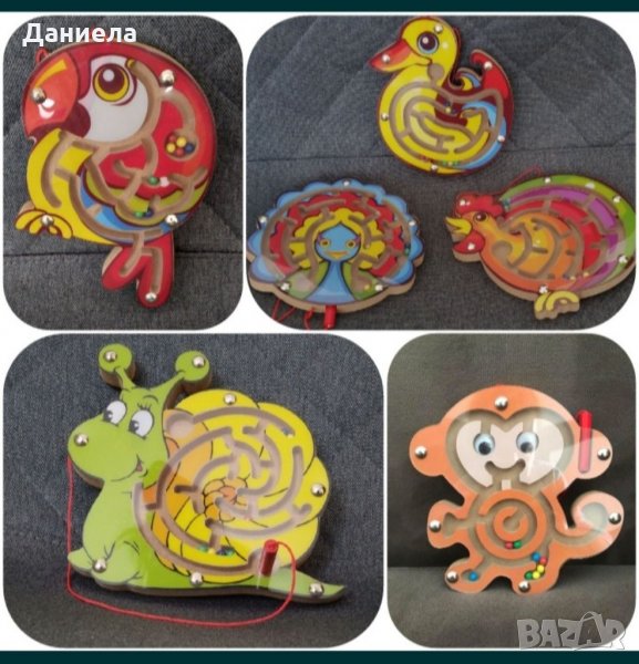 Детска дървена игра - лабиринт, снимка 1