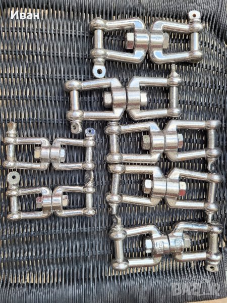 Вирбели двойни неръждавейка. М10 и М 12 .Дължина на м10 11см на М 12 15 см., снимка 1