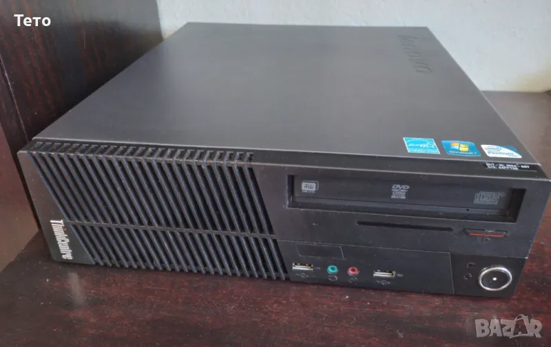 Четириядрен компютър Lenovo с Intel i5-3470, 8GB RAM и лицензиран Windows 10, SFF, снимка 1