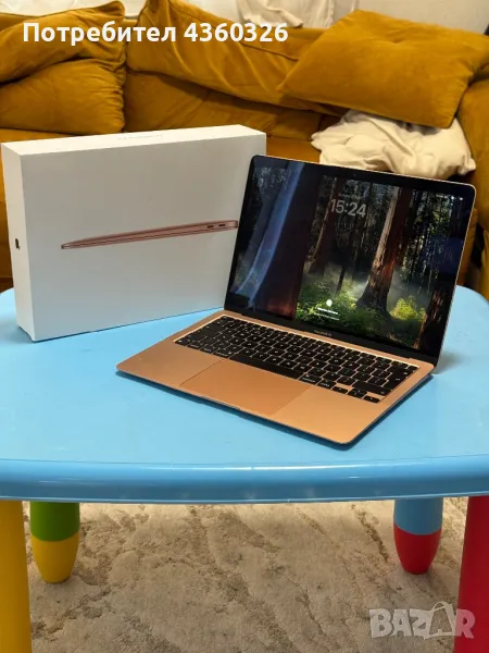 MacBook Air 13.3” (2020) M1 256GB 8GB Gold, снимка 1