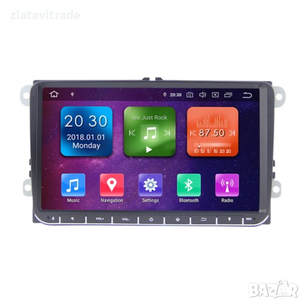 VOLKSWAGEN VW PASSAT GOLF RNS510/ RNS810 - 9" BUTTONS SKODA SEAT Андроид НАВИГАЦИЯ, снимка 1