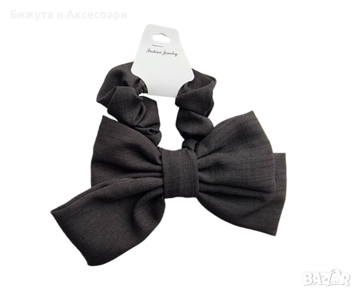 Ластик черен с голяма панделка, снимка 1