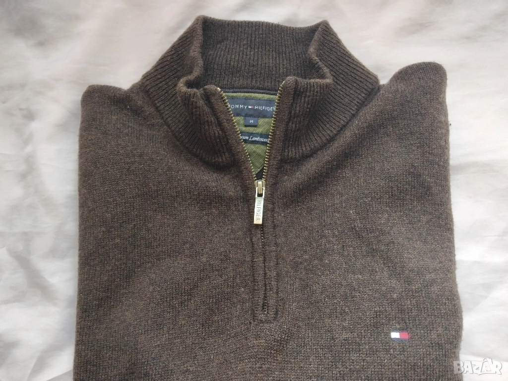 Tommy Hilfiger - 100% оригинален мъжки вълнен пуловер, снимка 1