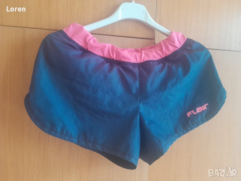 *Flair*Къси спортни гащични синьо и розово, снимка 1