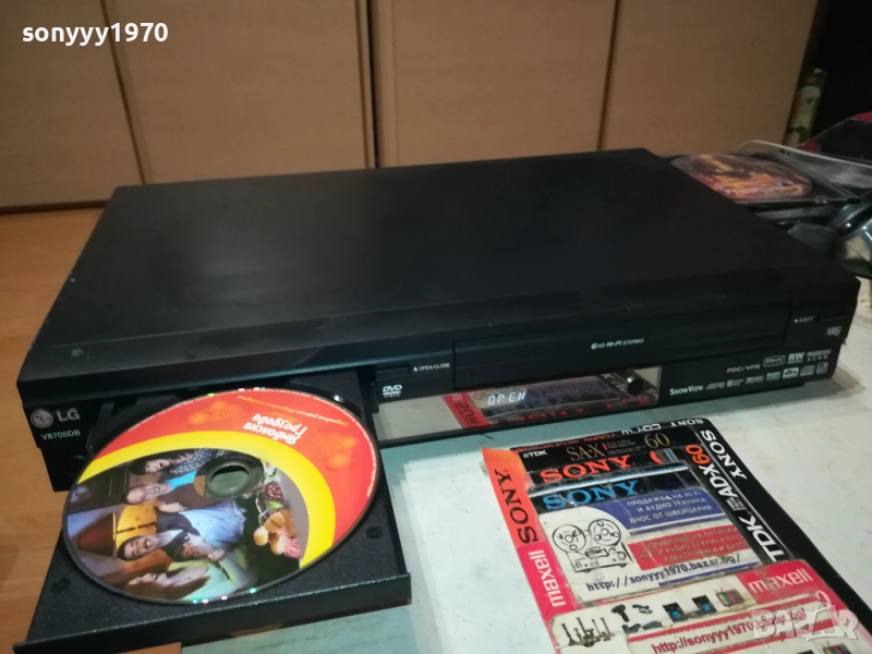 LG DVD PLAYER & VIDEO VHS RECORDER 0611251857, снимка 1