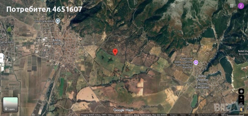 Парцел по пътя между с. Енина и с. Долно Изворово, снимка 1