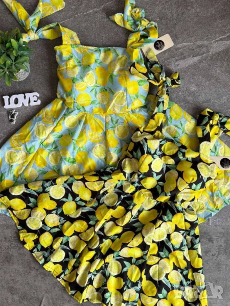 рокли с подплънки и лимони, снимка 1