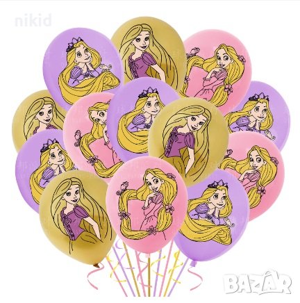 Рапунцел Rapunzel Обикновен надуваем латекс латексов балон парти, снимка 1