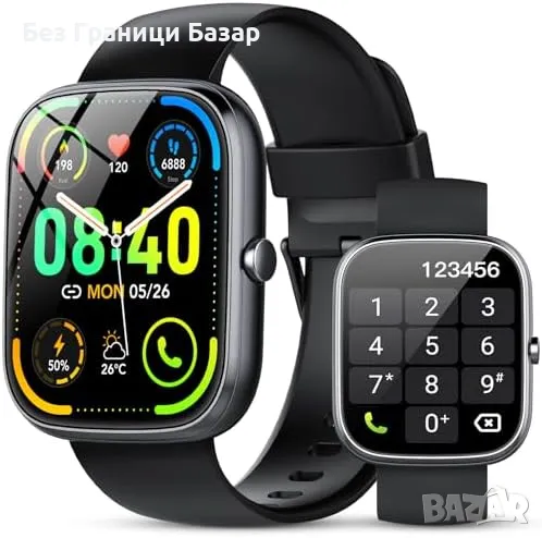 Нов Водоустойчив IP68 смарт часовник за Android/iOS с мониторинг на съня, снимка 1