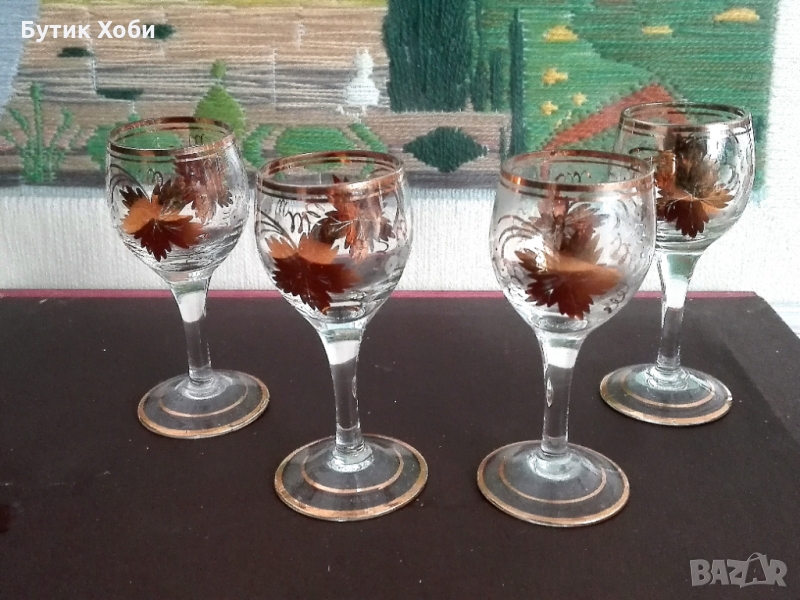 Антикварни чаши за ликьор, снимка 1