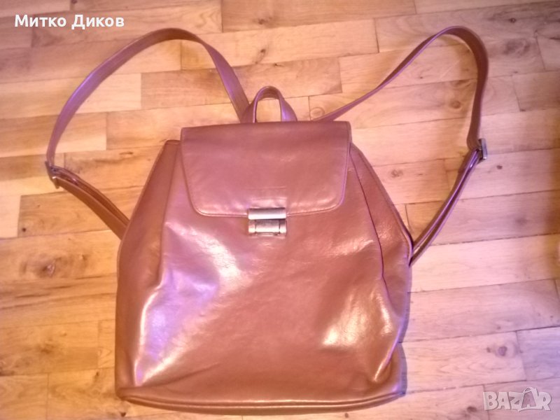 Texier made in France vintage маркова раница дебела естествена кожа 31х27х10см, снимка 1