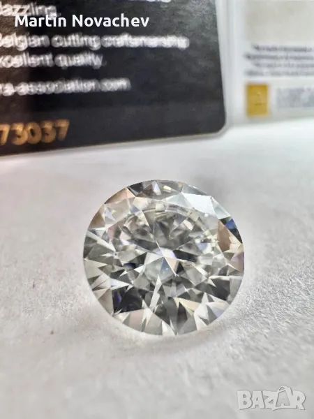 Диамант 4 карата,мойсанит, за бижу и подарък, снимка 1