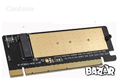 Akasa M.2 SSD към PCIe адаптерна карта + радиатор за охлаждане16, снимка 1