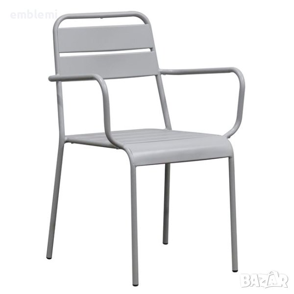 Стол трапезен градински BRIO ARM Сив, снимка 1