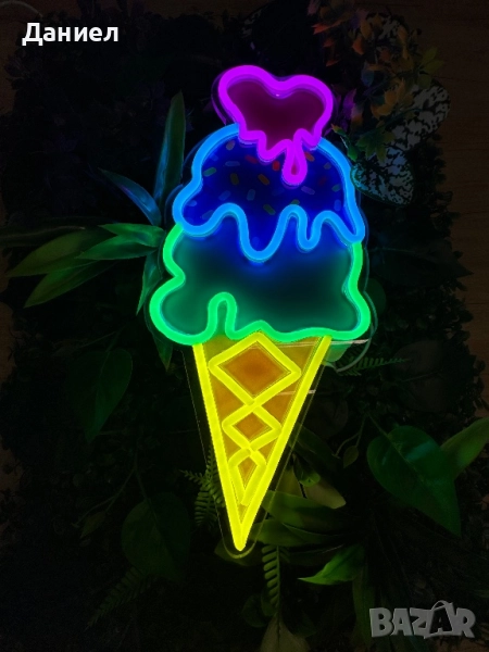 Led Neon Сладолед Топ Изпълнение Топ Цена, снимка 1