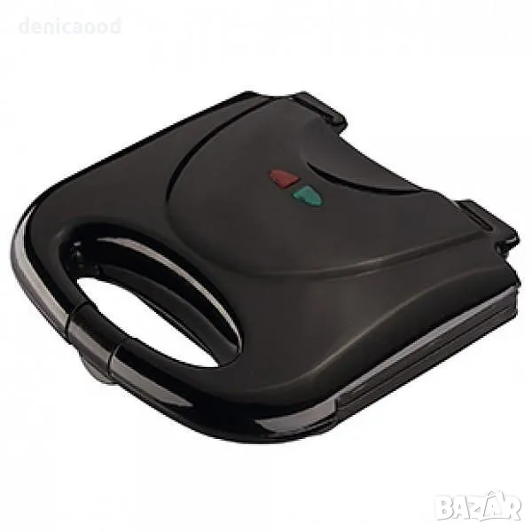 Тостер за сандвичи Rosberg R51442A, 800W, Грил, 2 тоста, Черен, снимка 1