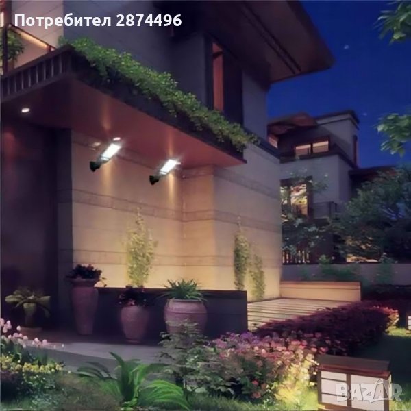 108COB Улична соларна лампа със сензор за движение, снимка 1