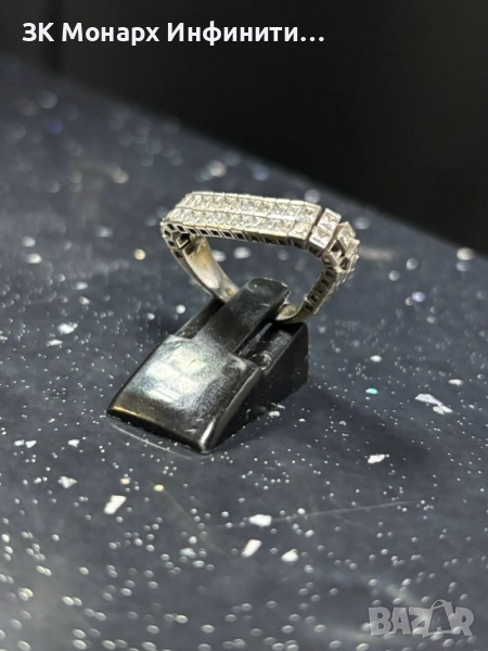 Златен пръстен / Липсват две камъчета, снимка 1