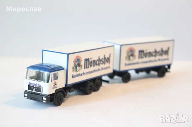 HERPA  1:87 H0 MAN  КАМИОН TIR МОДЕЛ, снимка 3 - Колекции - 50024153
