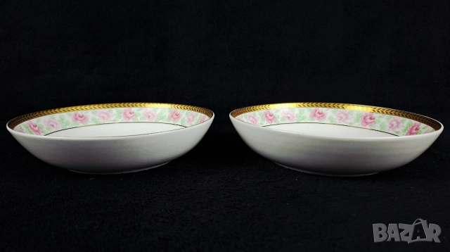 2 купички с рози и златен кант - Burg Lindau, снимка 4 - Чинии - 52430844