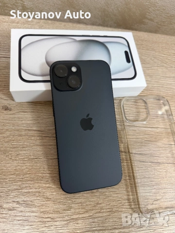 APPLE IPHONE 15 BLACK 6.10 ", 128 GB, RAM 6 GB, 48+12 MP, 5G, снимка 2 - Apple iPhone - 53638180