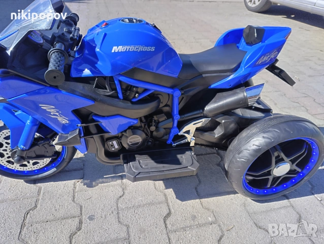 KAWASAKI акумулаторен мотор NINJA син, снимка 7 - Детски велосипеди, триколки и коли - 53569664