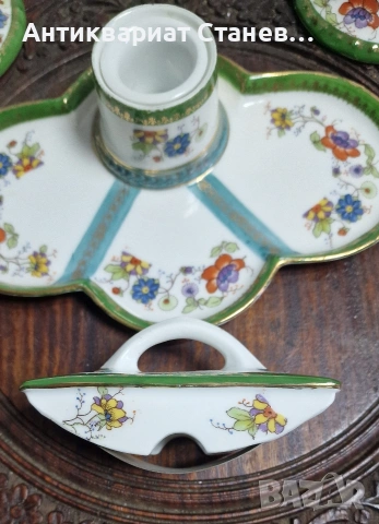 Антикварна порцеланова мастилница, снимка 13 - Антикварни и старинни предмети - 53459580