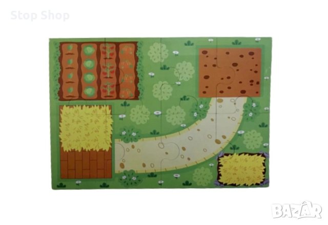 Mini Matters toys дървена ферма wooden farmhouse , снимка 3 - Конструктори - 41785184