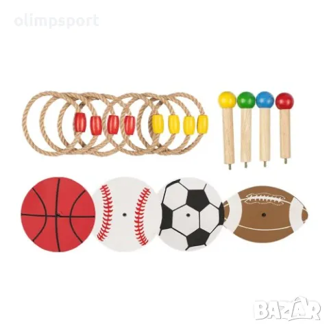 Игра за хвърляне на рингове / въженца в цел MAX. Съдържа 4 бази и 8 рингове / въженца. , снимка 2 - Образователни игри - 49979645